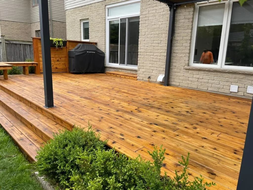 Deck refinishing and restoration result by Deck Medic