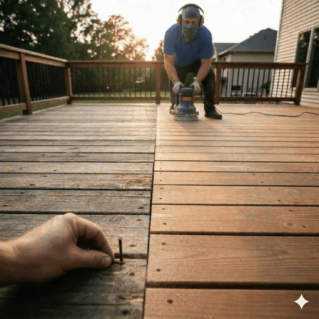 Full deck restoration and refinishing by Deck Medic in Toronto, ON